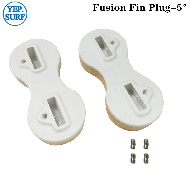 

SUP Board Surfboard Double Tabs Fusion Fin Box White 5 Degree Surfing Fin Plugs 2pc/set