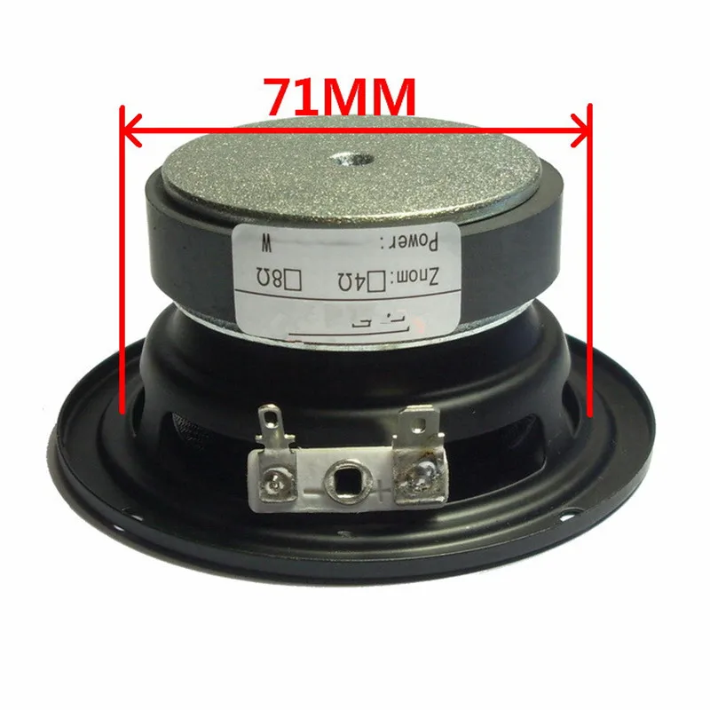 2pcs/Lot 3.5 Inch 90mm 8Ohm 10W Full Frequency Midrange Fiberglass Waterproof Cone Speaker Home Audio Sistem Round Loudspeaker