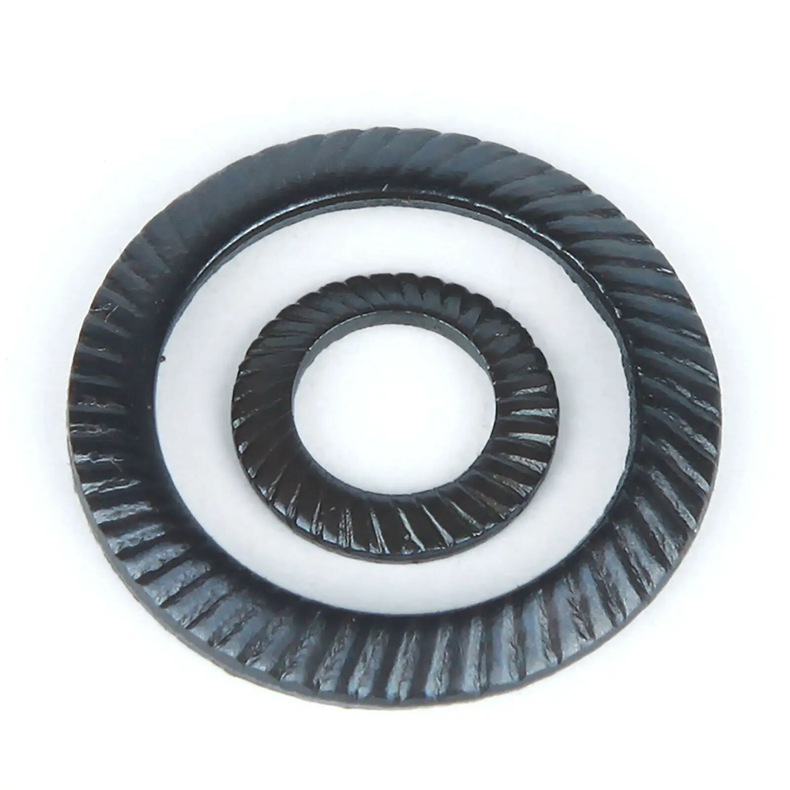 Double Ridges Teeth Safety Locking Washers M3 M4 M5 M6 M8 M10 M12 M14 M16-M36 Black Carbon Steel Spacer Anti Skid Gasket
