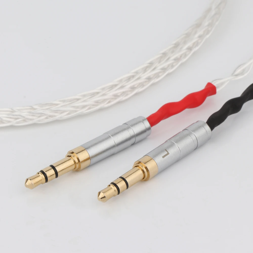 8Core Braid Headphone Earphone Cable For Focal Clear Elear Elex Elegia Stellia earphone headset