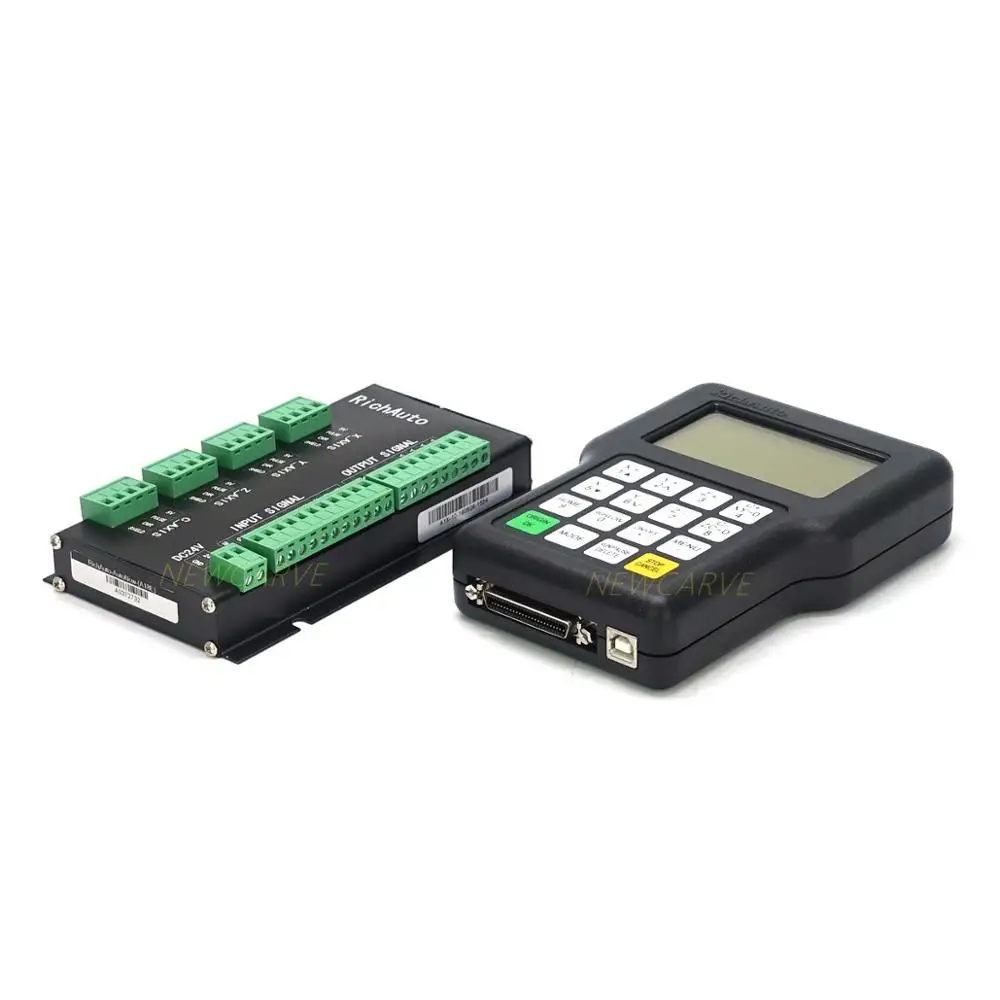 RichAuto DSP A18 4 Assi CNC Controller A18s A18e USB di Collegamento Manuale del Sistema di Controllo del Movimento Per Il Router di CNC NEWCARVE