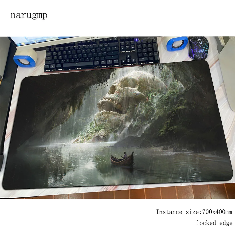 Caves mousepad gamer 70x40cm locked edge gaming mouse pad large esports notebook pc accessories laptop padmouse ergonomic mat