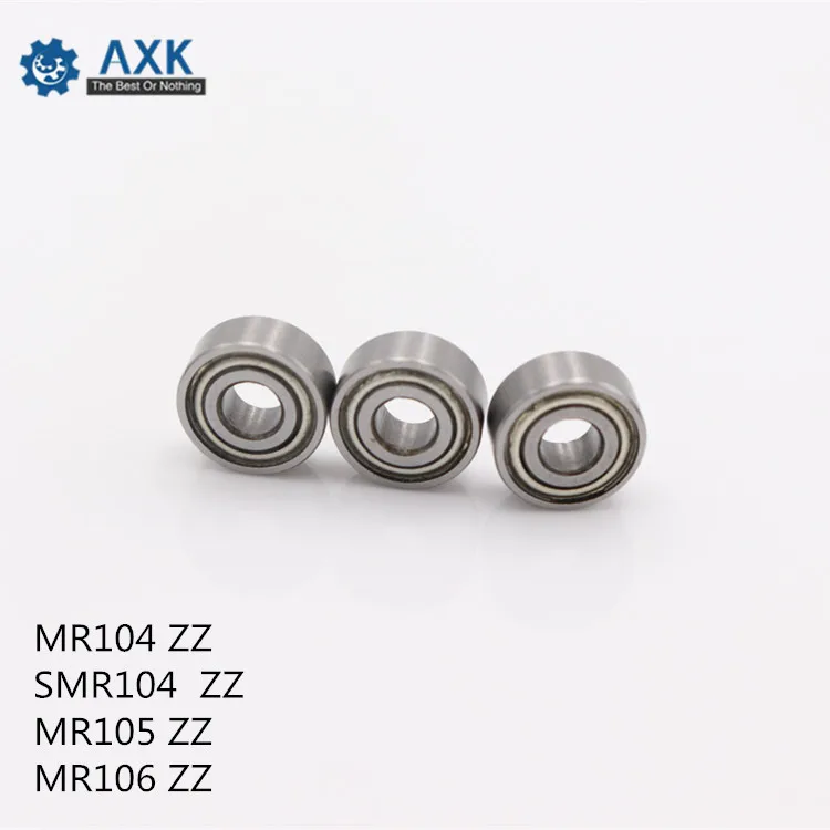 AXK MR104ZZ SMR104ZZ MR105ZZ MR106ZZ ABEC-1 (50PCS/100PCS)  4X10X4mm Miniature Ball Bearings WML4010ZZ  L-1040ZZ