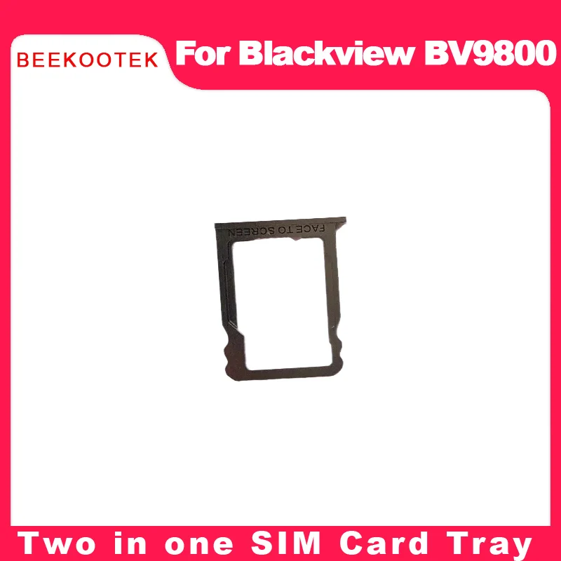 BEEKOOTEK New Original Blackview BV9800 SIM Card Tray Holder Assembly For Blackview BV9800 SIM Card Slot SD Card Tray Slot Holde