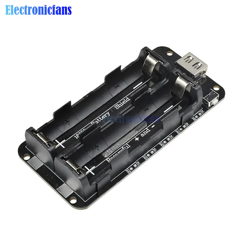 Dual 18650 Lithium-Batterie-Shield V8 Micro-USB-Powerbank-Modul 3V1A 5V 3A für Raspberry Pi Wifi ESP8266 ESP32 Ladevorrichtung – Detail 3