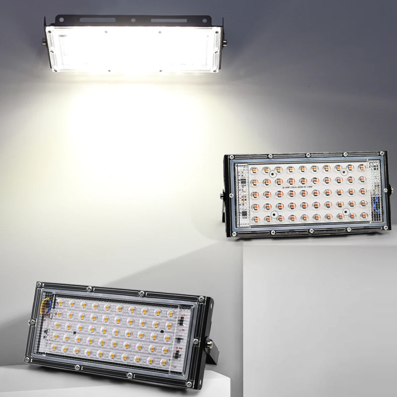 LED الكاشف مقاوم للماء IP65 100 واط 50 واط LED عاكس التيار المتناوب 220 فولت 240 فولت LED ضوء الفيضانات الأضواء في الهواء الطلق المشهد الإضاءة