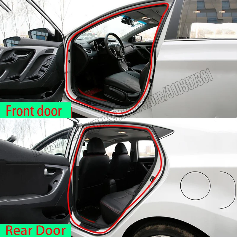 Car door seal sealing strip double layer car stickers L shape sealed adhesive waterproof soundproofing dwaterproof car care