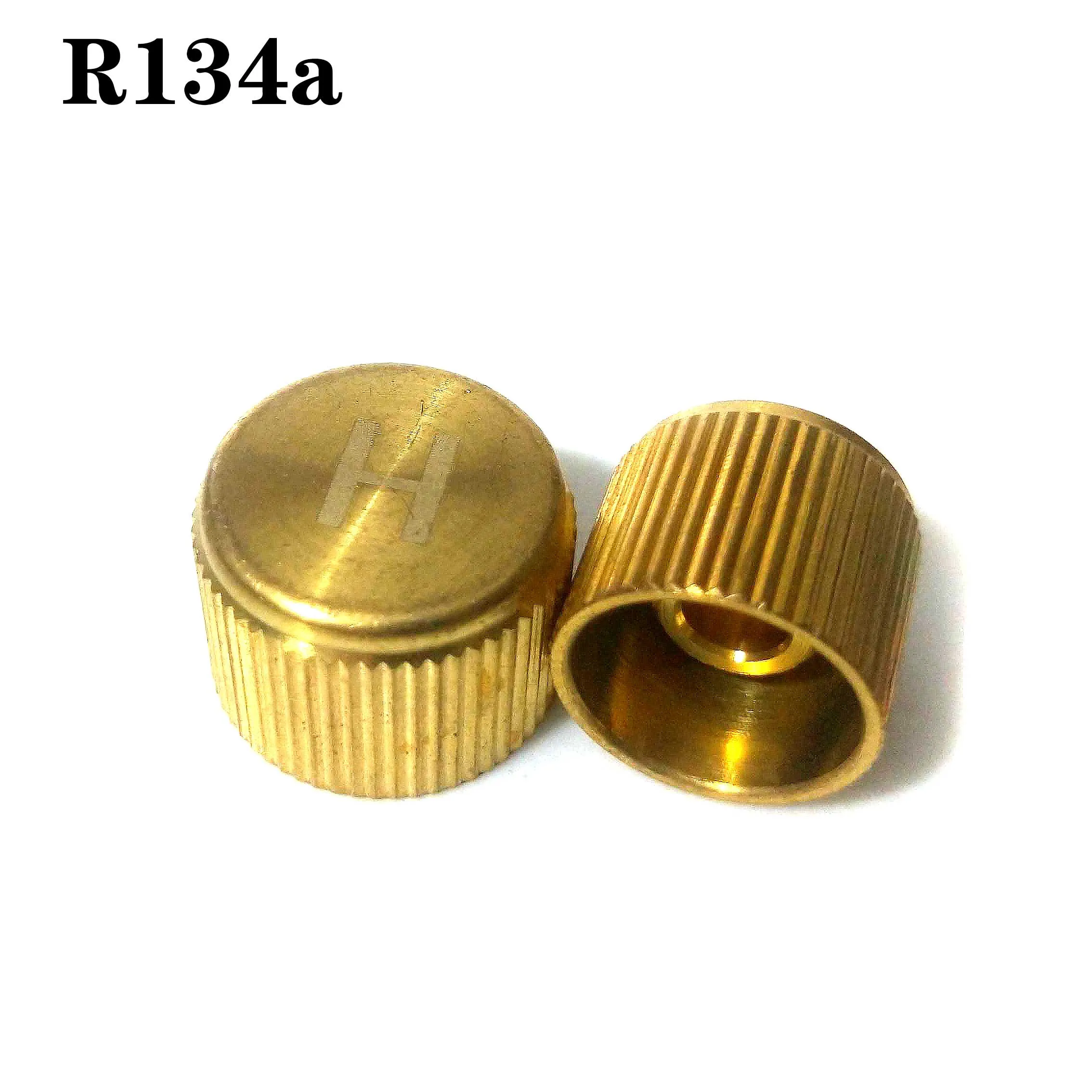 Ar condicionado de automóvel de cobre r134a tampa do núcleo da válvula tampas de poeira da válvula refrigerante altas e baixas para carros asiáticos