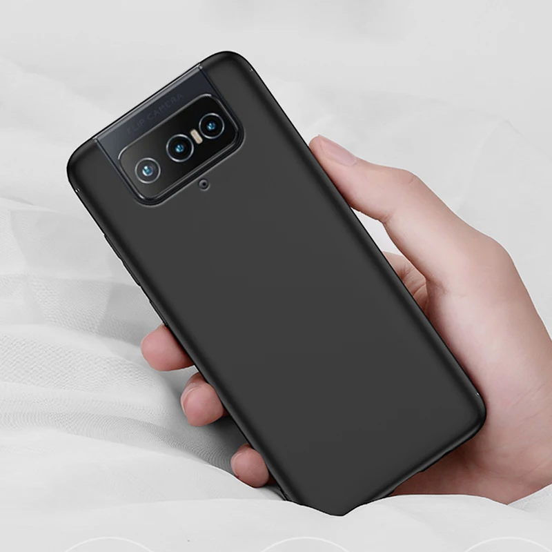 Black Soft Silicone Funda for Asus ZenFone 7 Pro Case 6.67 Inch Soft TPU Good Quality Coque For Asus ZenFone 7 Pro ZS671KS Cover