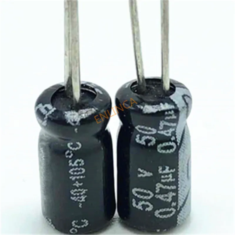 30-1000pcs/lot 50v 0.47uf aluminum electrolytic capacitor 0.47uf 50V 20%