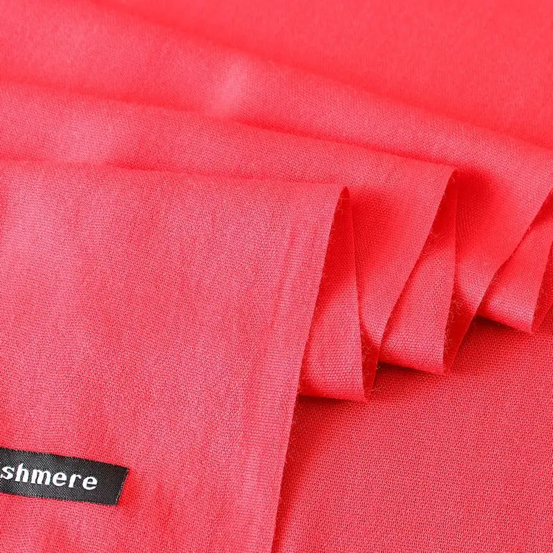 Bufandas de Cachemira suave para mujer, envolturas de Color sólido, bufanda larga delgada con borla, chal informal para mujer, otoño e invierno, 2019