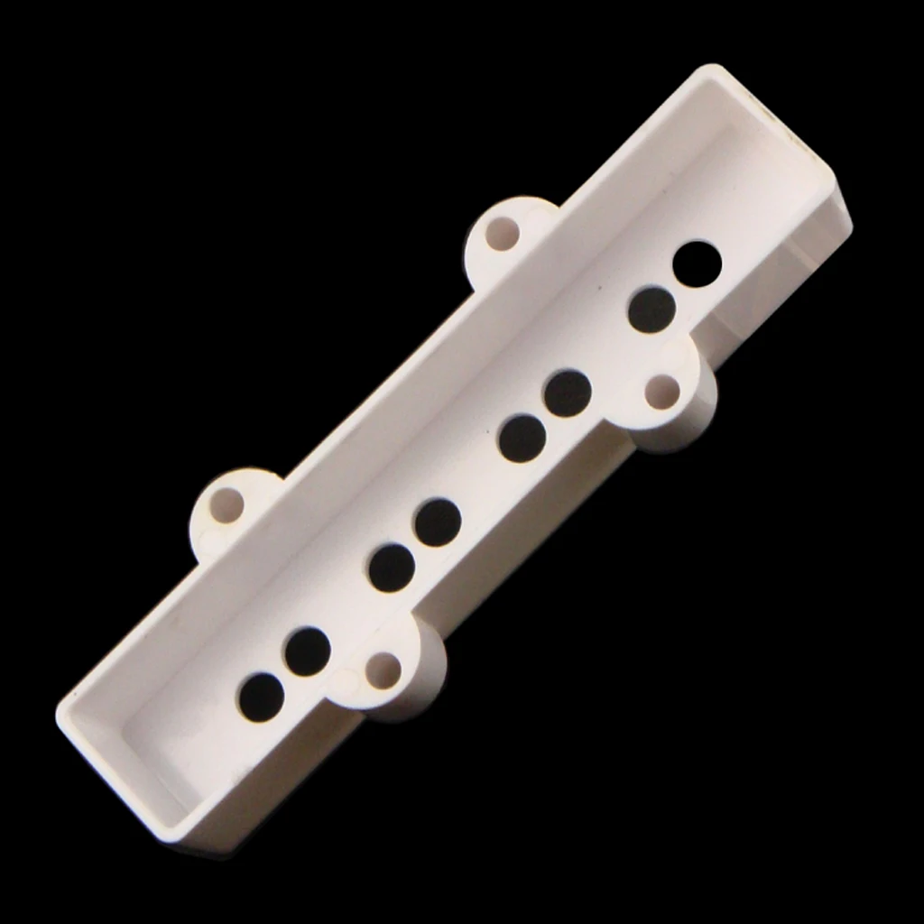 Pack Of 2 White Jazz Bass Pickup Covers Neck&Bridge For JB Bass Guitar Musical Instrument Parts