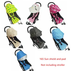 Tessile 165 parasole + cuscino del sedile passeggino accessorio adatto per passeggini yoya tappetino parasole scudo poussette pad oxford