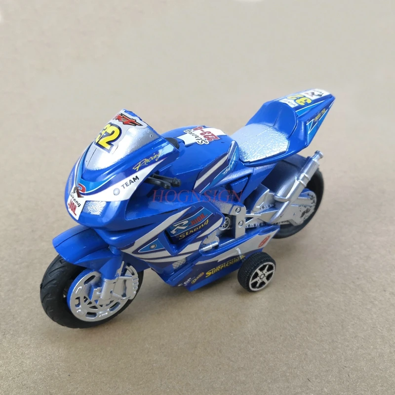 Children Plastic Toys Puzzle Toy Pull Back Motorcycle Can Turn Selling Educational Model Baby 2021