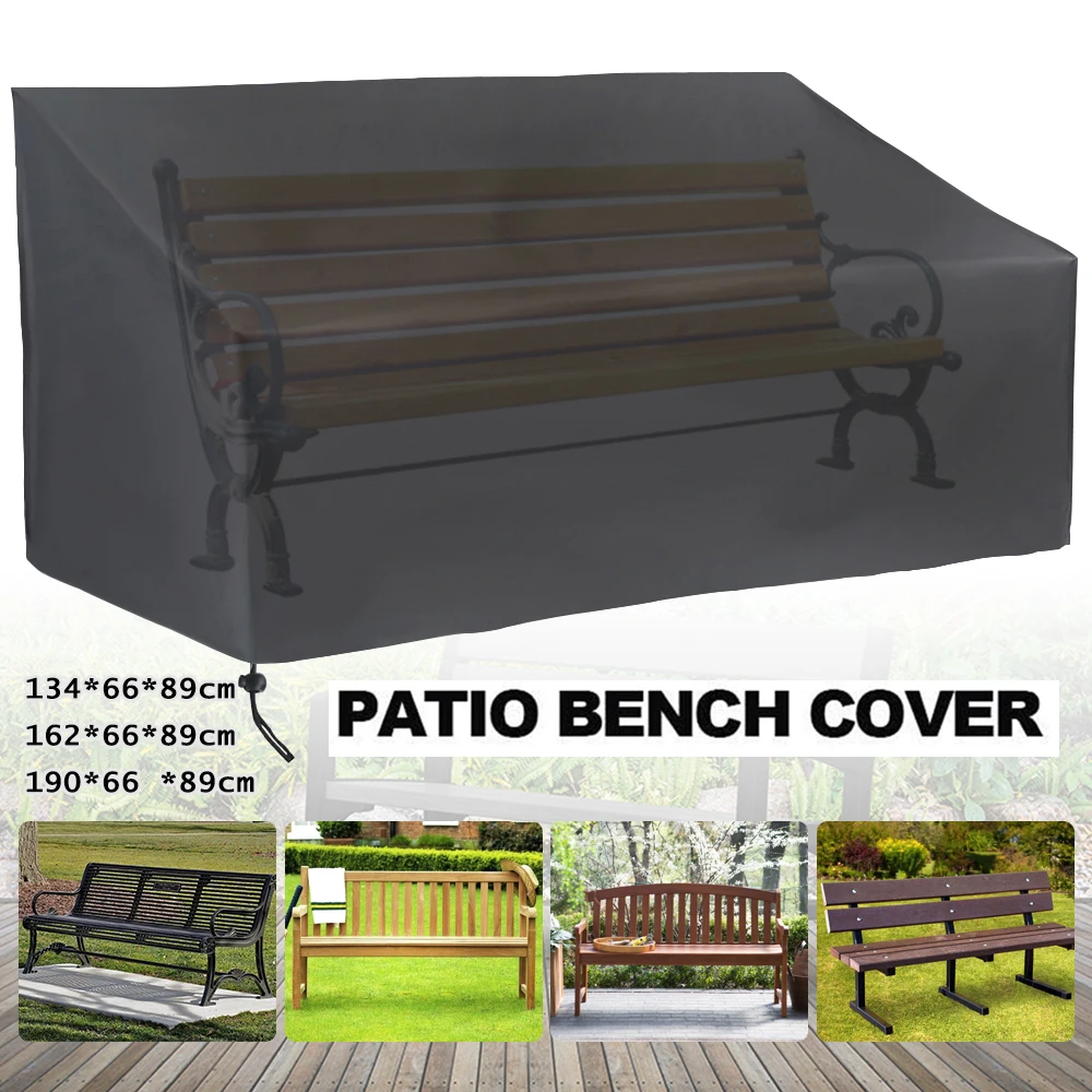 2/3/4 Seats Waterproof Chair Cover Garden Park Patio Outdoor Benchs Furniture Sofa Chair Table Rain Snow Dust Protector Cover