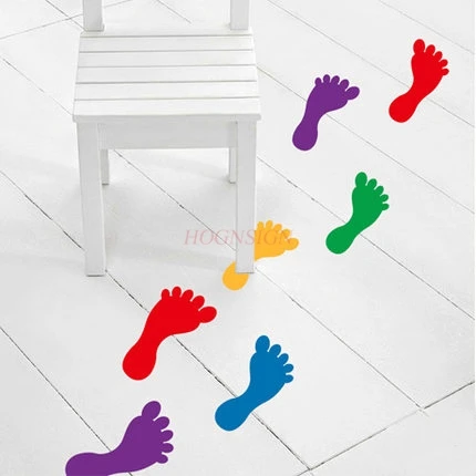 Kindergarten footprints stickers ground stickers small ankle floor decoration stickers wall stickers tile stickers waterproof