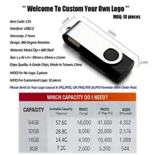 10PCS Foldable USB Flash Drives 128GB-16GB #6