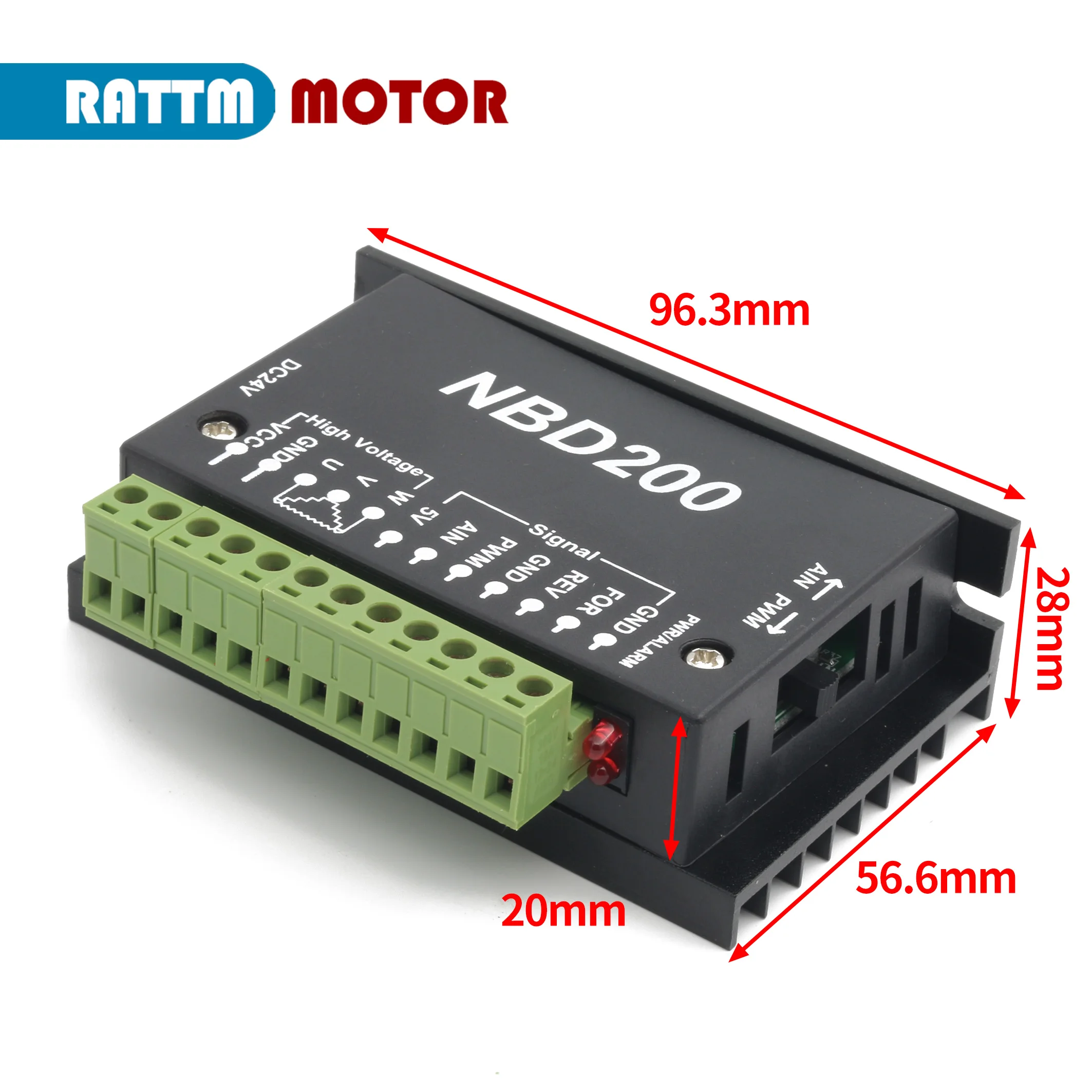 RATTM 104W 24VDC motoros Szellőztet cooled brushless Guzsaly motoros ER11 +NBD200 brushless vezető nélküli Lokál számára CNC Éremmetsző gépi