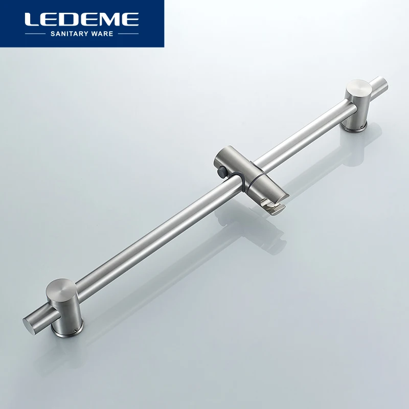 LEDEME Shower Rod Lifter Pipe Stainless Steel Lifting Frame Adjustable Head Holder L78001-3