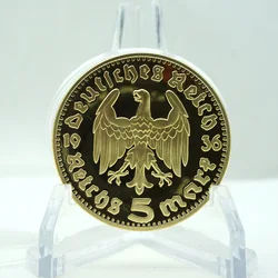 5 Mark Coin 1847-1934 Paul Von Hindenburg German Reich Gold Coin