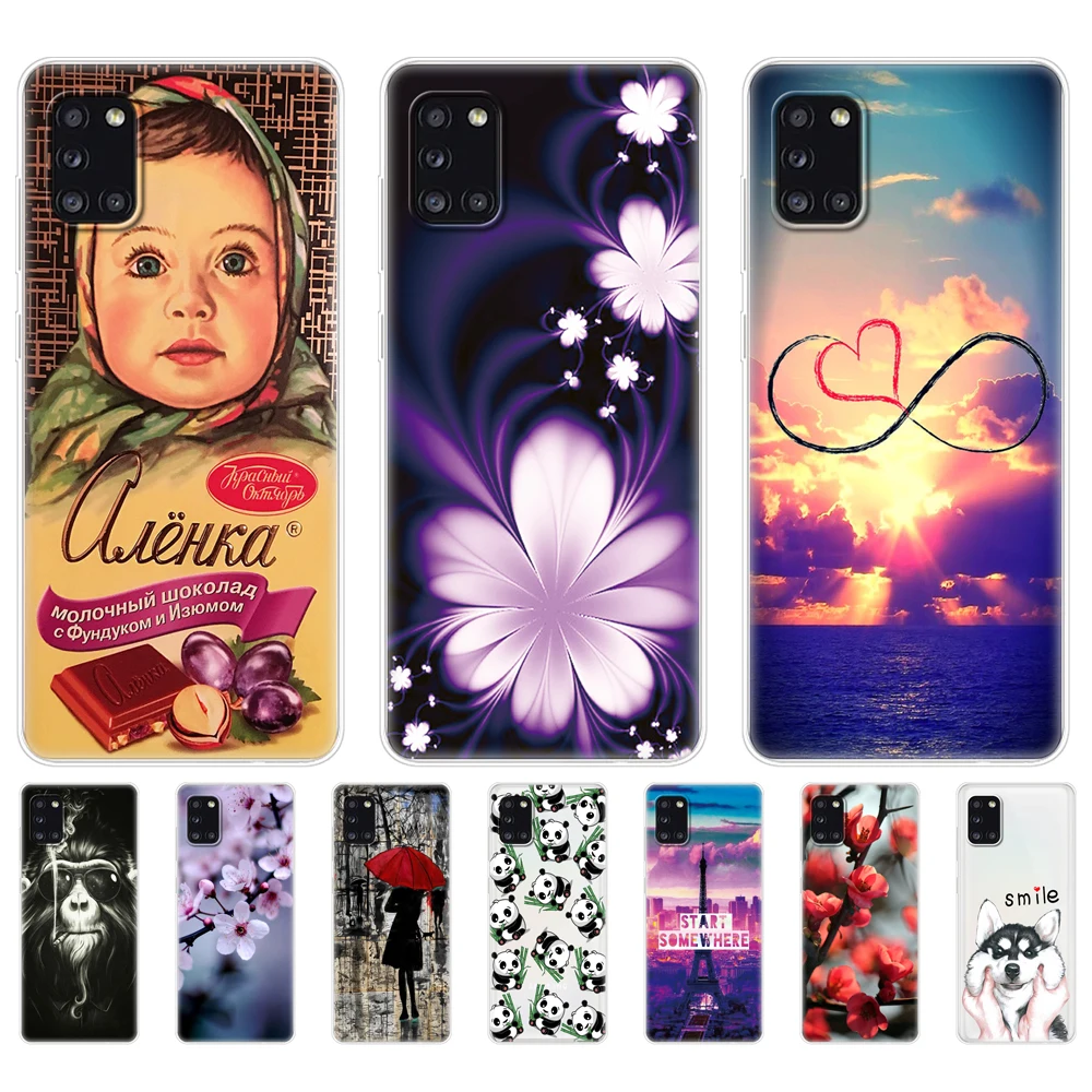 Silicon Case For Samsung Galaxy A31 Case For Samsung A31 A 31 SM-A315F Phone Cover Soft TPU Coque Capa Bumper 6.4