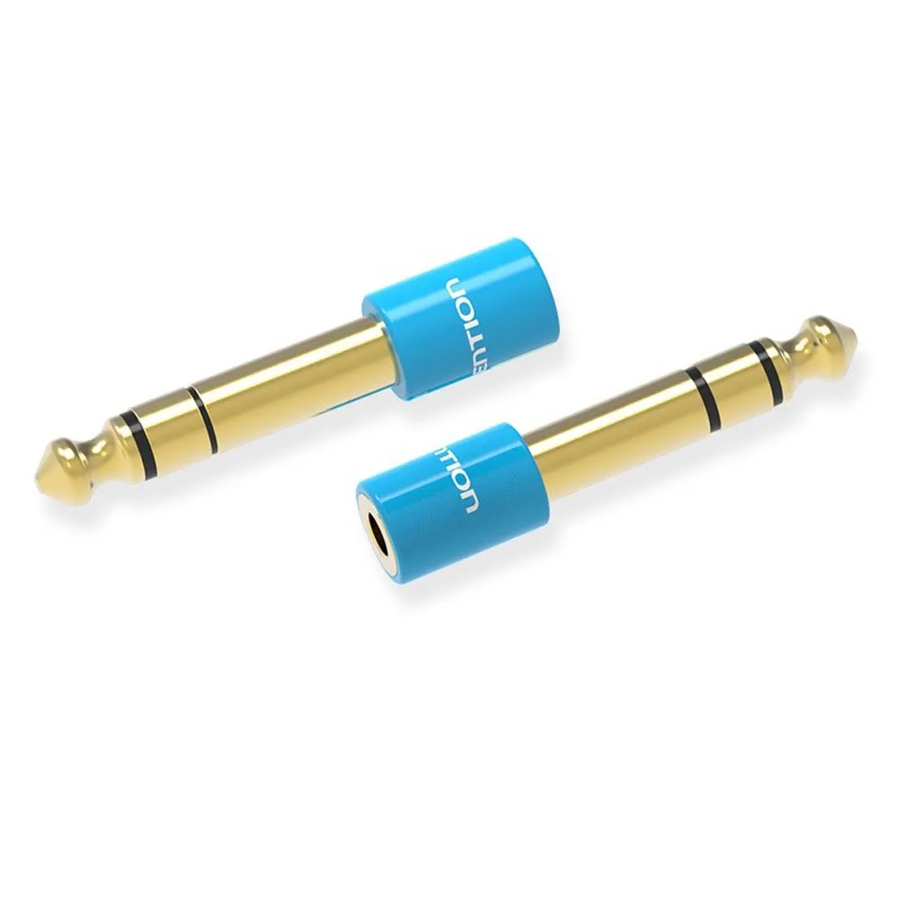 Jack 6.5 6.35mm wtyk męski na złącze żeńskie 3.5mm wzmacniacz słuchawkowy Adapter Audio mikrofon AUX 6.3 3.5mm konwerter