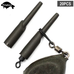 20PCS Carp Fishing Accessories Running Rig Rubber Beads Chod Rig Ring Clips Connector Rubber Beads Fishing Terminal Tackle Tools