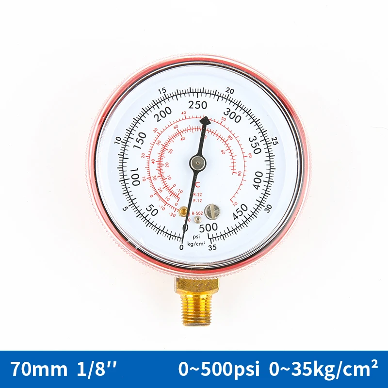 HONGSEN Household  Air Condition Fluorine Cool Gas Meter Valve High Low Pressures Manifold Gauges Set for R410a R134a R22 R404a