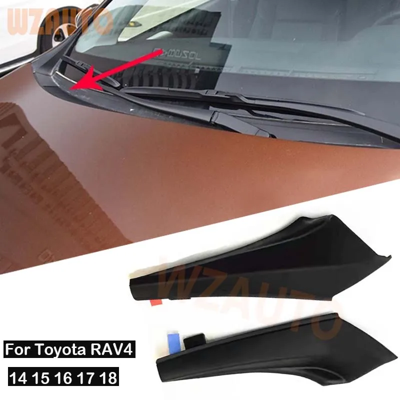 

Car Front windshield Wrap Corner Trim Windshield Wiper Side Trim Cover For Toyota RAV4 2014 2015 2016 2017 2018