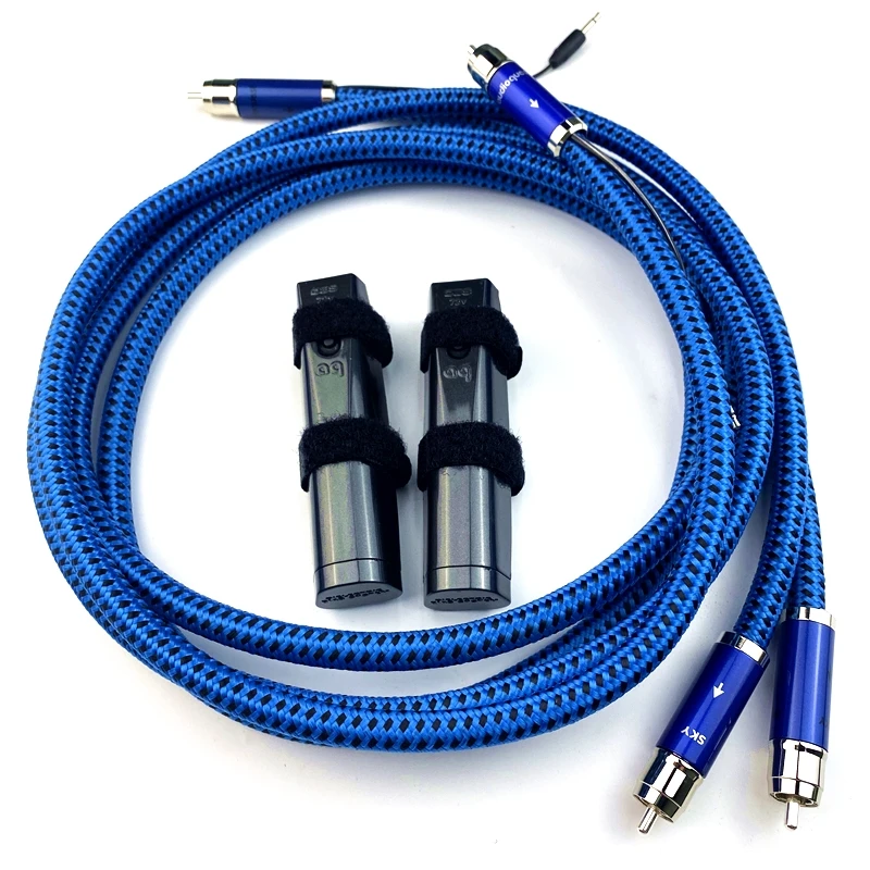 Imagem -02 - Hi-end Rca Interconnect Audio Cables 72v Dbs Pair Par Barato