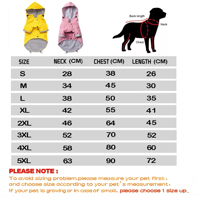 Pet Dog Coat Waterproof Jacket for Small Medium Large Dogs Cats Pet Raincoat Dog Sport Hoodies Popa Perro Pet Fashion Clothes