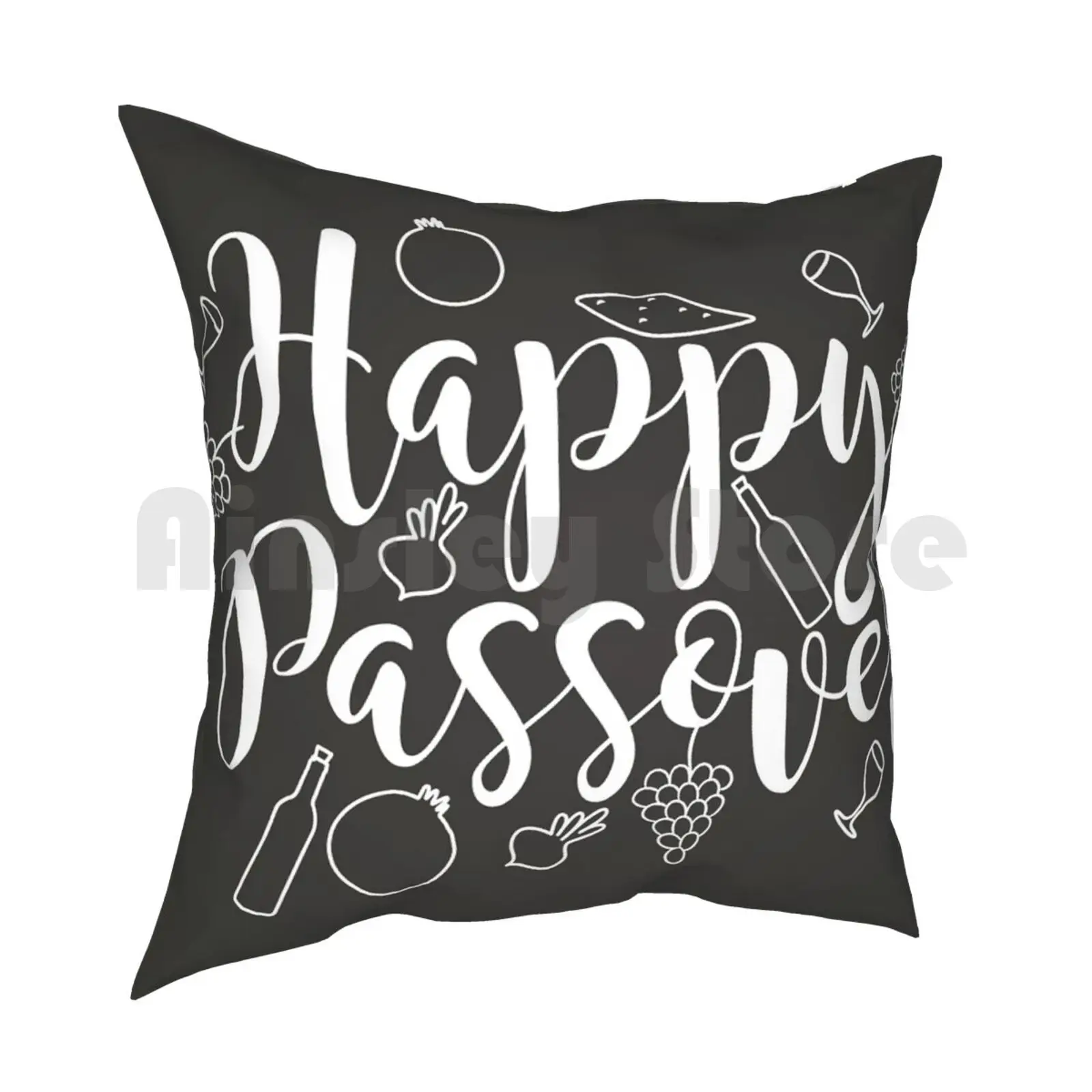 Happy Passover Holiday Pillow Case Printed Home Soft DIY Pillow cover Passover Jesus Jewish Holiday Easter Judaism Religion