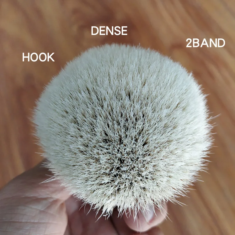 dscosmetic dense geltip hook Manchuria finest two band badger hair shaving brush knots