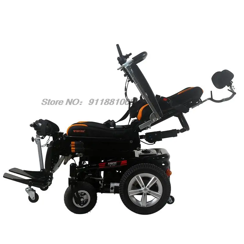 Free Shipping Electric standing wheelchair electric Stand Up And Down, Recline, Leg Lift multifunctional disabled