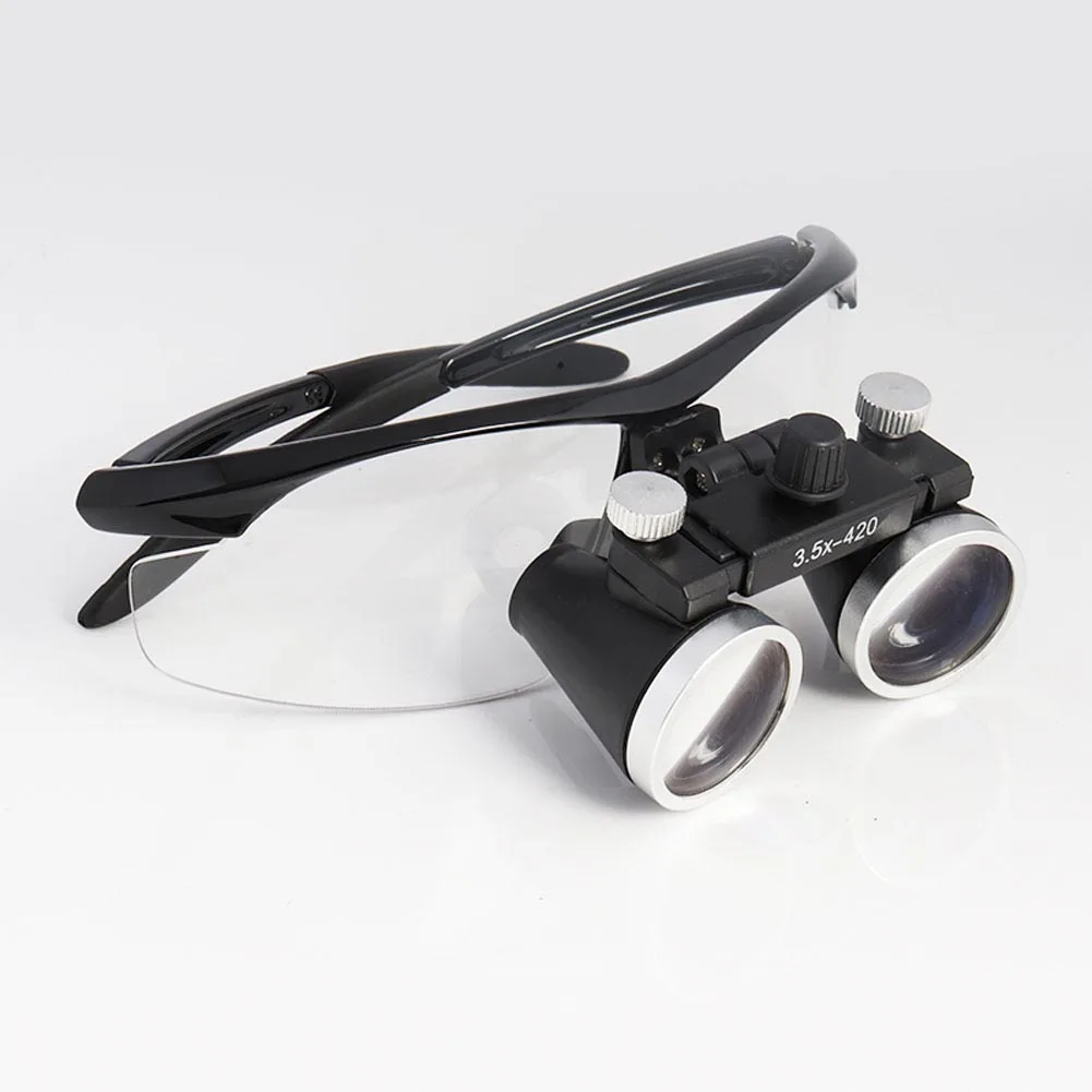 2.5/3.5X Binocular Loupe Magnifier 3W/5W Headlight Head Lamp 4 Colors for Laboratory Lab Research Jewellery Dental Surgical Use