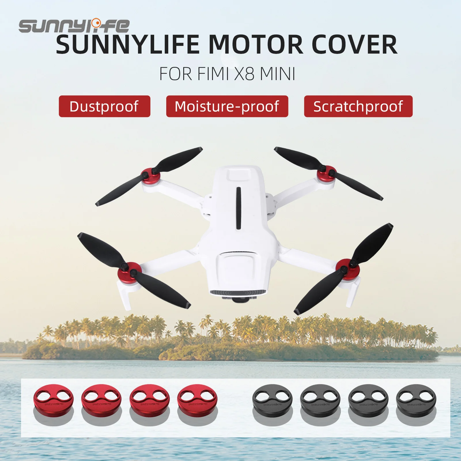 Sunnylife Motor Protective Cover Scratchproof Aluminum Alloy Motor Caps for FIMI X8 MINI