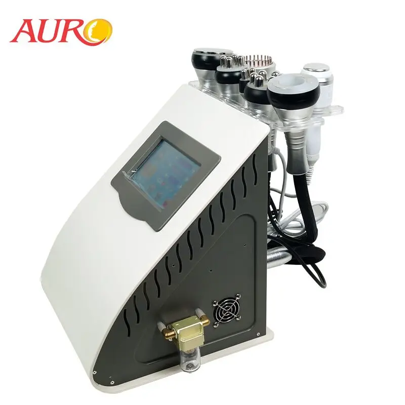 

2023 AURO New 7 in 1 Photon Microcurrent Vacuum Radio Frequency RF Slimming Ultrasonic Liposuction Cavitation Machine For Spa