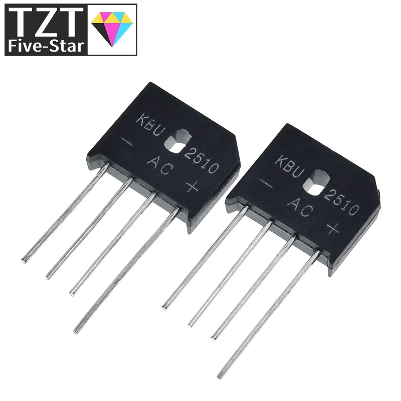 5PCS 25A 1000V diode bridge rectifier KBU2510