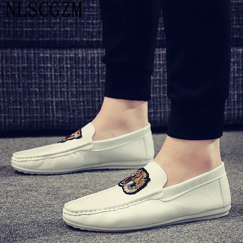 Red Slip on Shoes Men White Loafers Luxury Designer Shoes Men Fashion Black Leather Casual Shoes for Man 2026 кроссовки