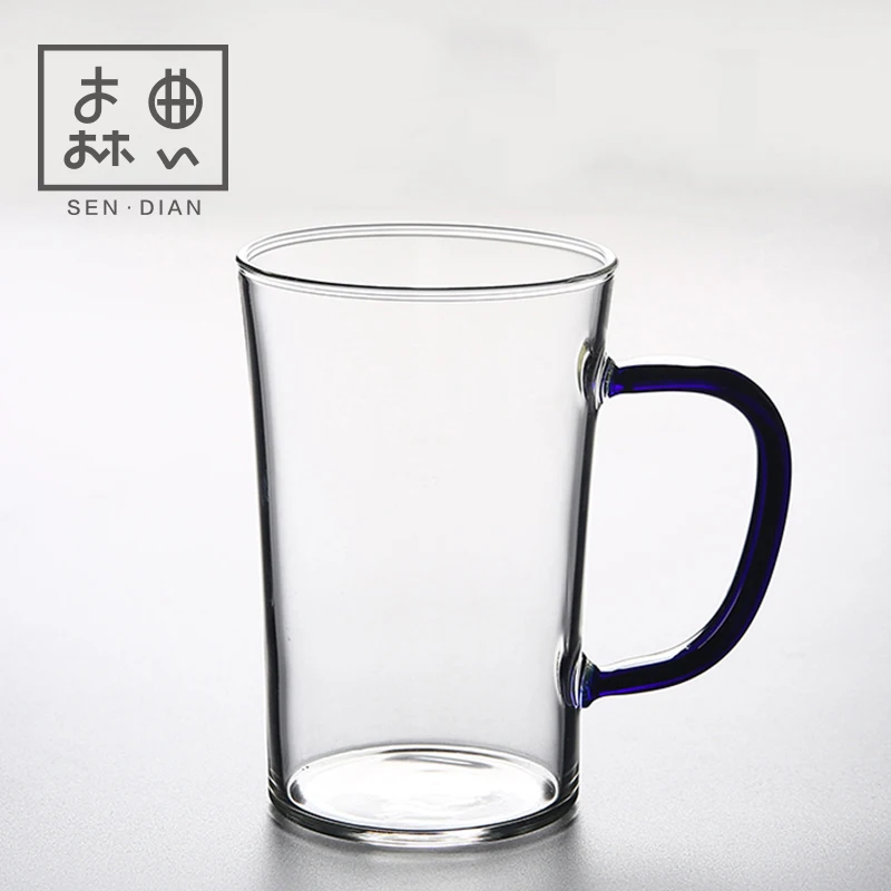 |Glass cup contracted glass cup tie personal special and pure and fresh, home with the cup of milk for breakfast