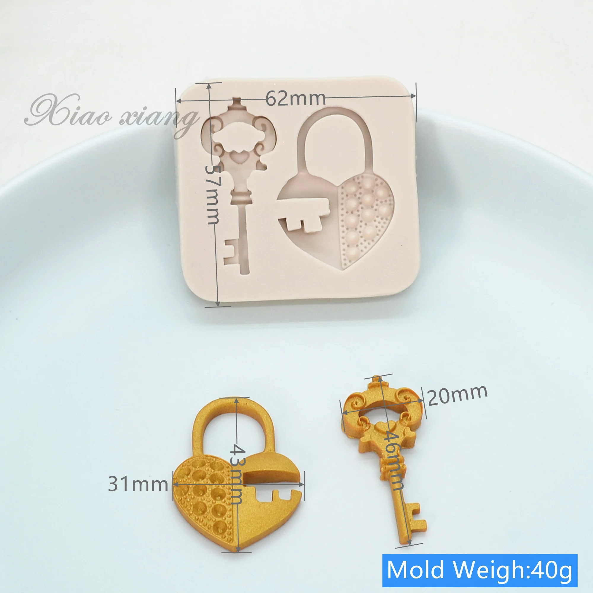 Keys And Locks Resin Silicone Molds Kitchen Baking Tools DIY Cake Pastry Fondant Moulds Chocolate Lace Decoration Supplies