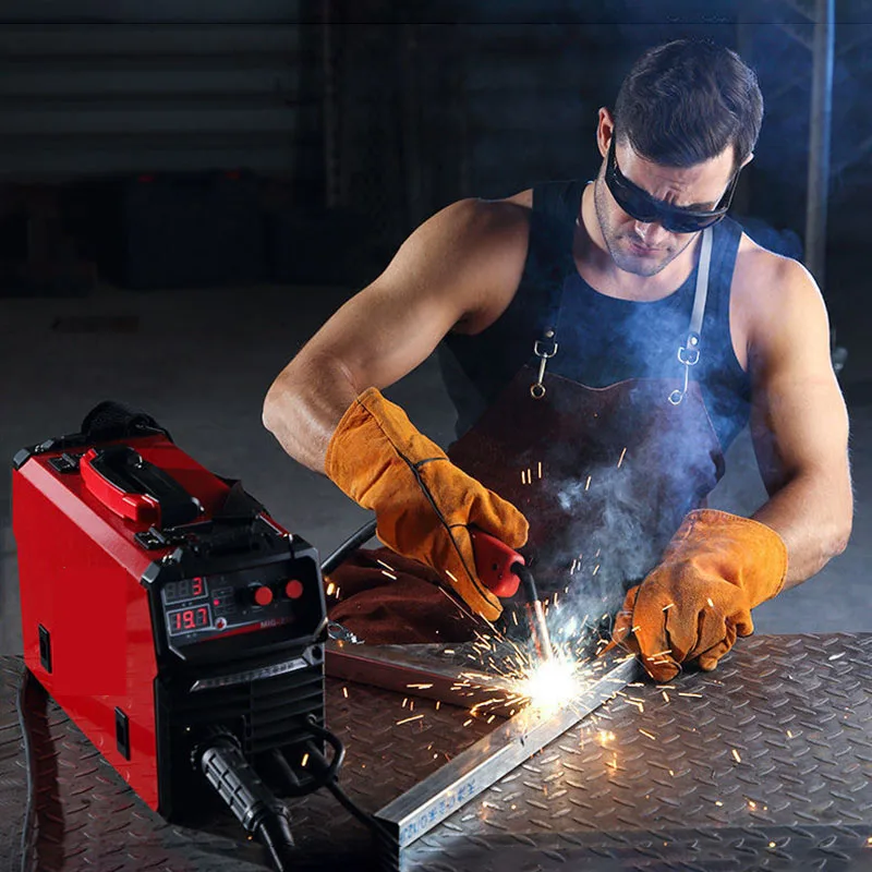 2 in 1 Digital Gas Welder Display No CO2 Gas Household Welder Protection for Electric Welding Work