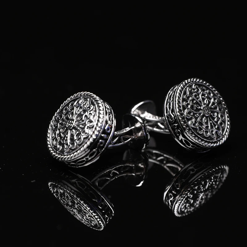 

FLEXFIL Sparta style shirt cufflink for mens designer metal Cuff link Button male High Quality Luxury Wedding abotoaduras