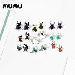 2020 New Cute Hollow Knight Stud Earring Game Series Acrylic Earrings Resin Handmade Epoxy Jewelrys