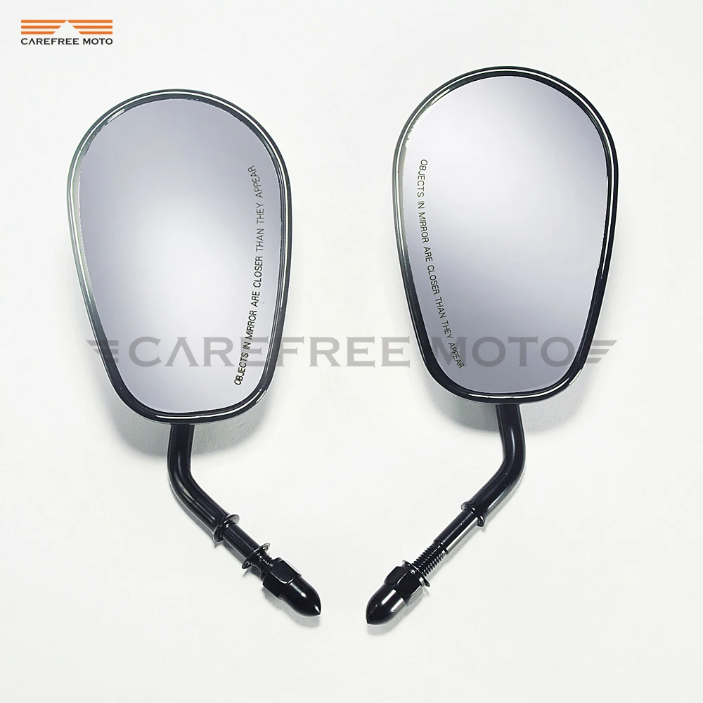 Black motorcycle Rearview Mirror Moto Side Mirrors case for Harley Davidson FLHTC Classic XR1200 XL883 SPORTSTER SOFTAIL