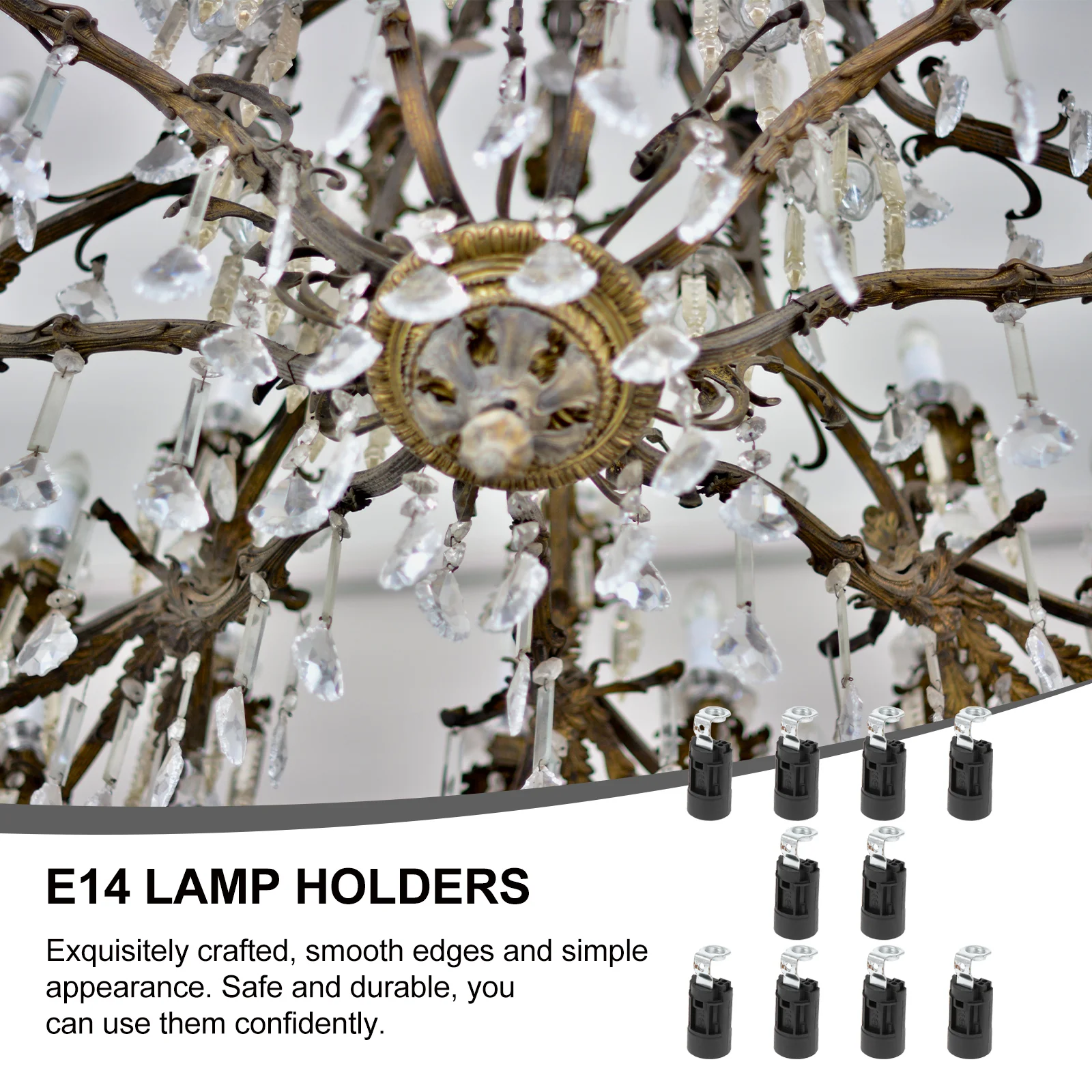 Imagem -05 - Lâmpada Soquete Light Holder Candelabro Lustre Base da Lâmpada Led Stand Lampholder Acessório E14