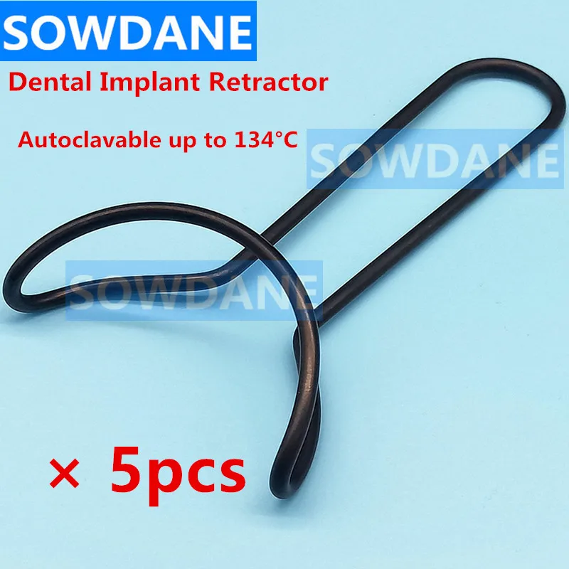 5 pcs Dental Surgical Mouth Gag Dental Mouth Opener Teeth Retractor Dentist Implant Instrument Tool Autoclavable Black Type