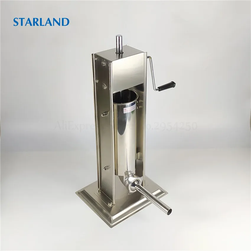 Máquina para hacer Churros de España, embutidor de salchichas de acero inoxidable, embutidor de salchichas Vertical, máquina de moldeo de Churros extrusora de carne, 3L