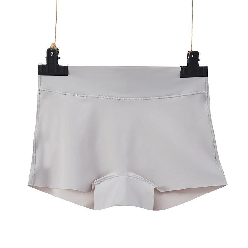 

Non-marking ice silk mid-waist Panties pure cotton antibacterial bottom one-piece comfortable anti-glare large boxer shorts