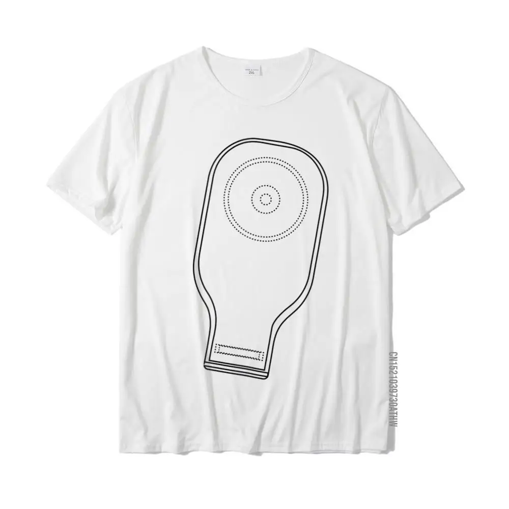 Funny Ostomy Bag Colostomy Ostomate Patient Gift T-Shirt Unique Tops & Tees Cotton Mens T Shirt Unique Rife